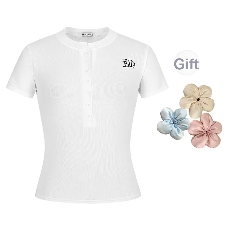 ONE SHALLOW Slim Fit Set in Sleeve T Shirt Women's-3