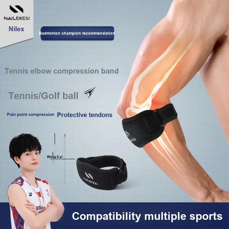 NAILEKESI Volleyball Tennis Elbow Pads Unisex Professional Protective-9