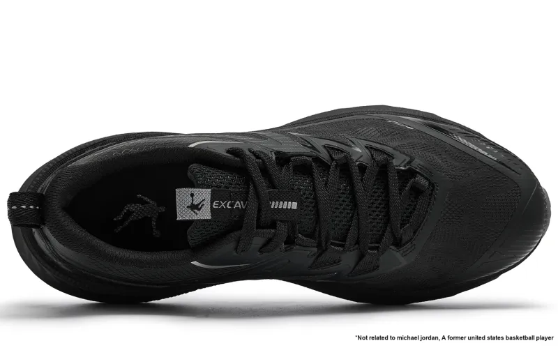 QIAODAN Running Shoes Men Low Top Black/Liquid Silver-3