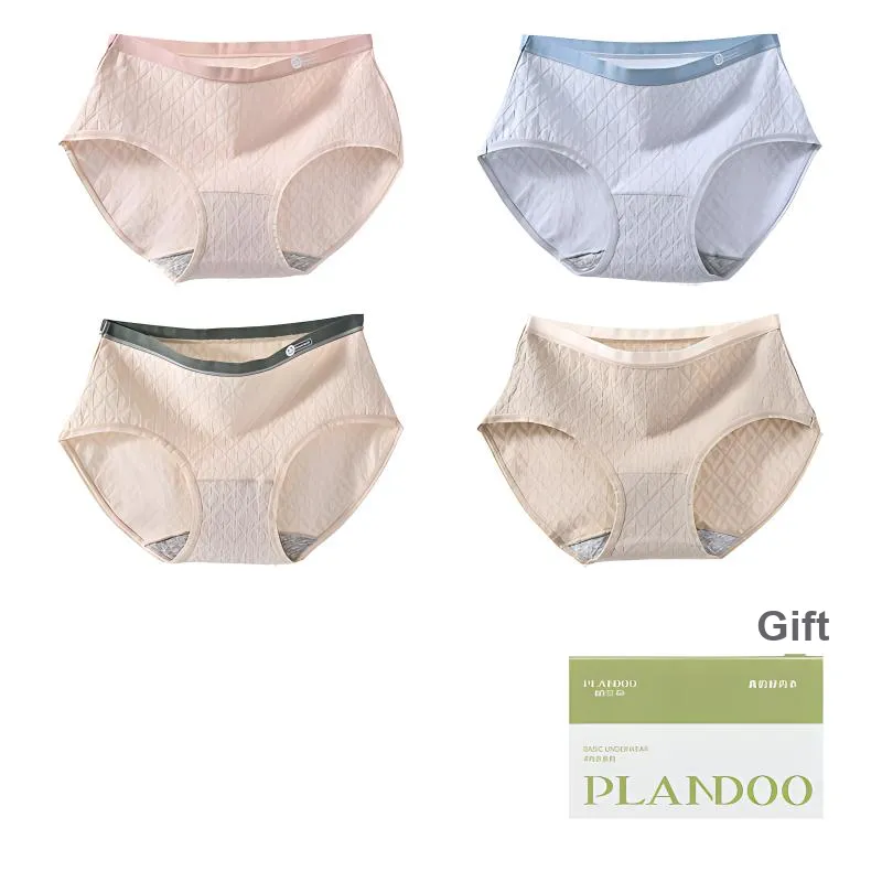 PLANDOO Underpants Women's Shopping Bag 4 Pack-25