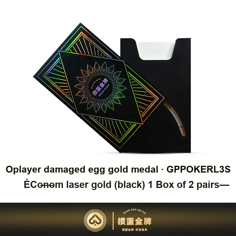 GPPOKER Egg Golden Medal L3S High End Poker Card Egg Specialized German Imported Black Core Paper Poker Cards-1