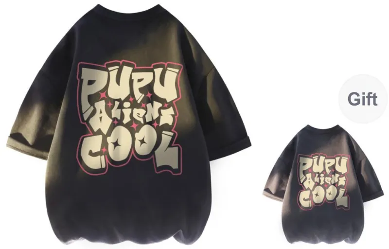 PUPU ALIENS T-Shirt Summer Unisex-11