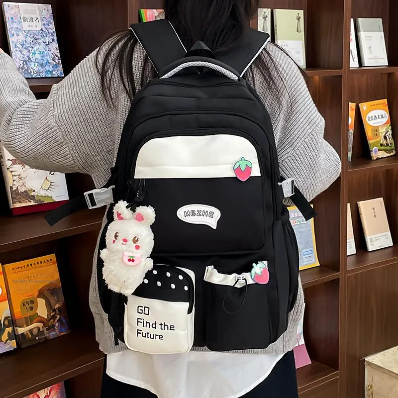 Alcohol Dragon Canvas Backpack Regular Women's Multicolor-1