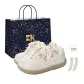 Beige[Bowknot Accessories]( Shopping Bag-Comes with Socks )