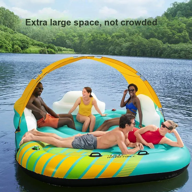 BESTWAY Adults Floating Mat Large Floating Island Water Surfing-5