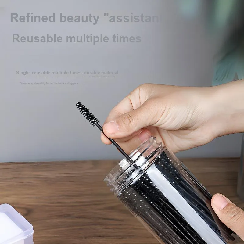 Future Maple Disposable Rotary Elbow Mascara Brush Synthetic Fiber-2