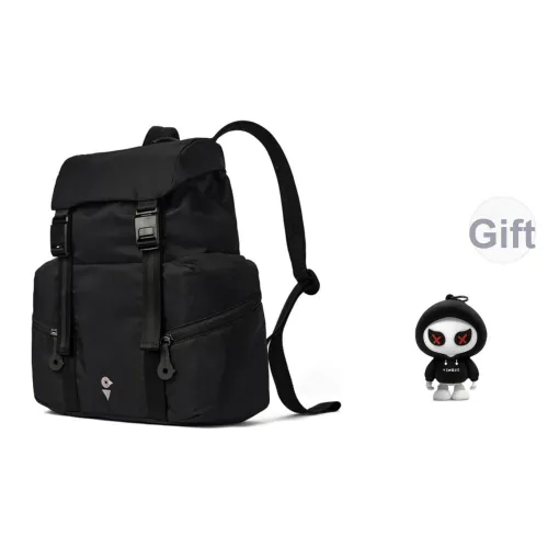 Venque Ткань Рюкзак Средний Унисекс Черный Бежевый Серо-зеленый