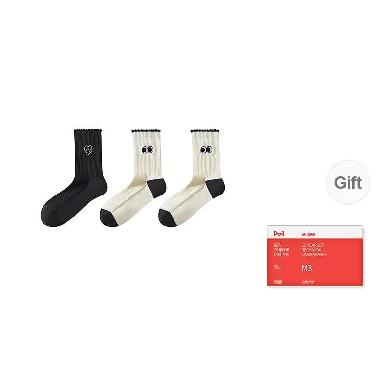MIIOW Trend Party Series Mid Calf Socks Women's Combo Set-9