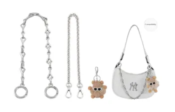 Lan Bao Fan Alloy Bag Straps Women's Silver