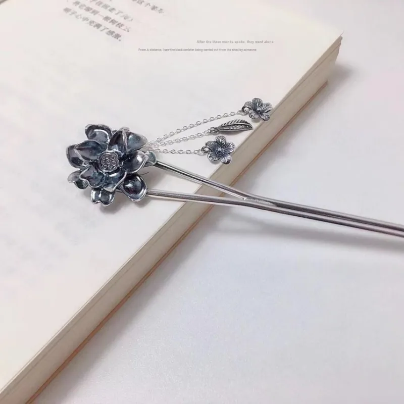 BKBU 999 Fine Silver Hairpins Women's-4