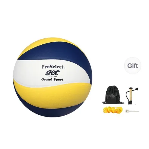 ProSelect PU Size 5 Volleyball Unisex Blue Yellow