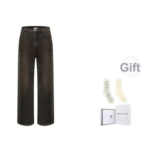 Charlie Luciano Джинсы Унисекс Серый