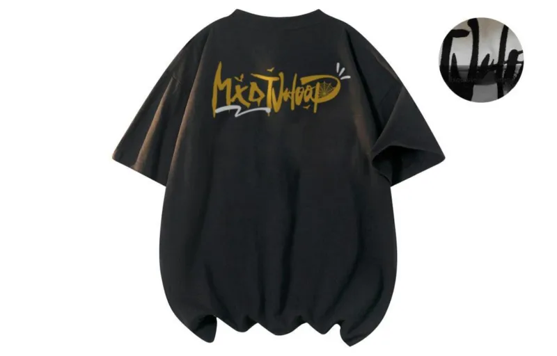 MXDT T Shirt Unisex Black Yellow Embroidery Upgraded-1