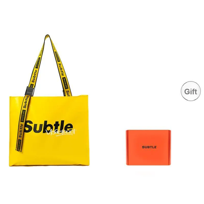 Subtle PVC Shoulder Bag Large Size Unisex Multicolor-5