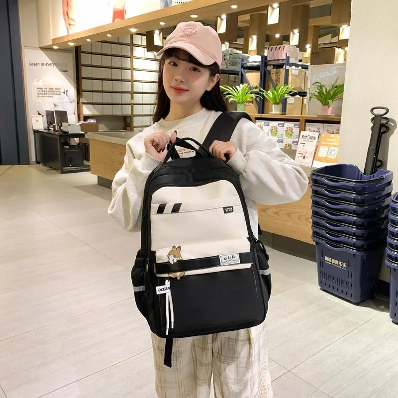 Travel Nylon Backpack Women's Multicolor-8