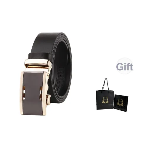 MH Ремни из натуральной коровьей кожи мужские 3,5 см