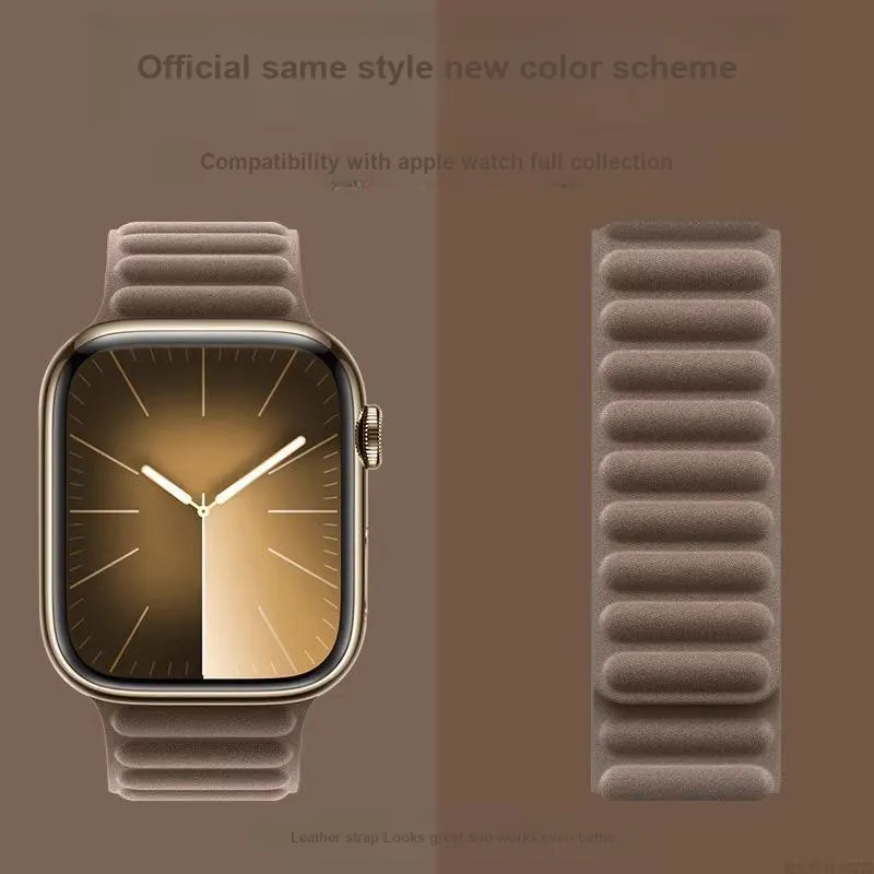 Mr. Strap Watch Band Apple Compatibility Leather Material-1