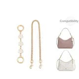 White Camellia Extender Chain 15cm+Decorative Chain 47cm
