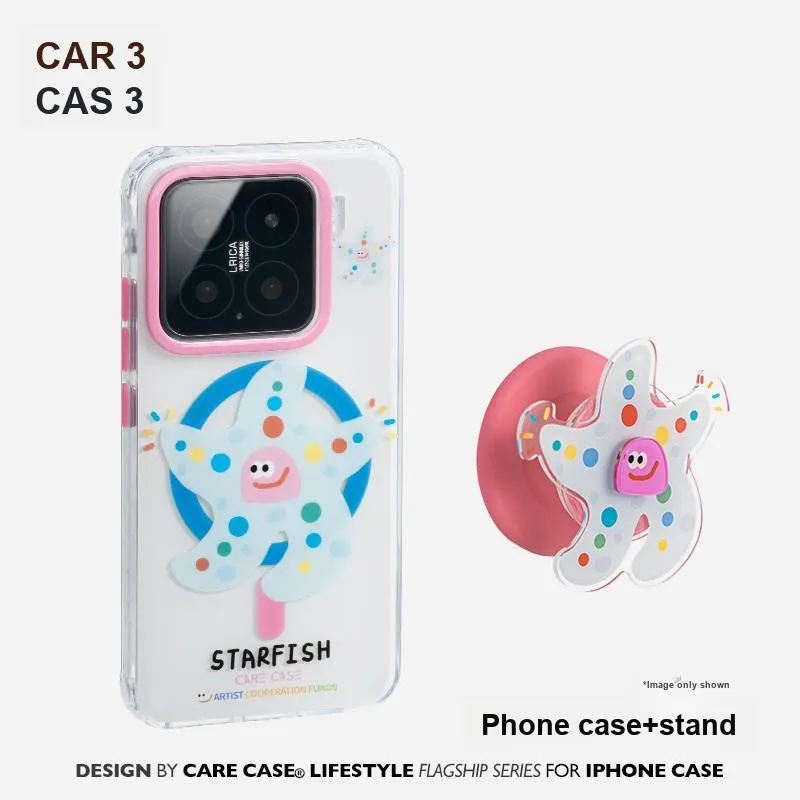 CARECASE TPU Material Creative Print Collection Magnetic Phone Case Compatibility With Xiaomi 15/15 Pro-9