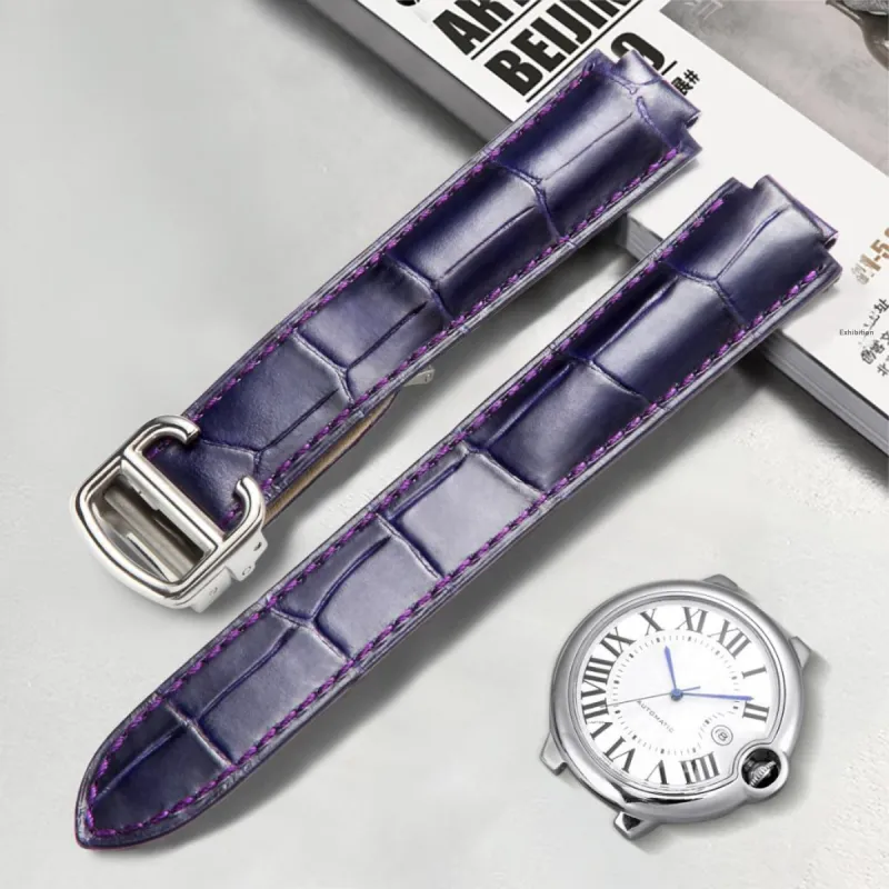 MILANQIAN M&Q Cartier Compatibility Watch Band 8/8.33/11/12/14mm Genuine Leather Material-19