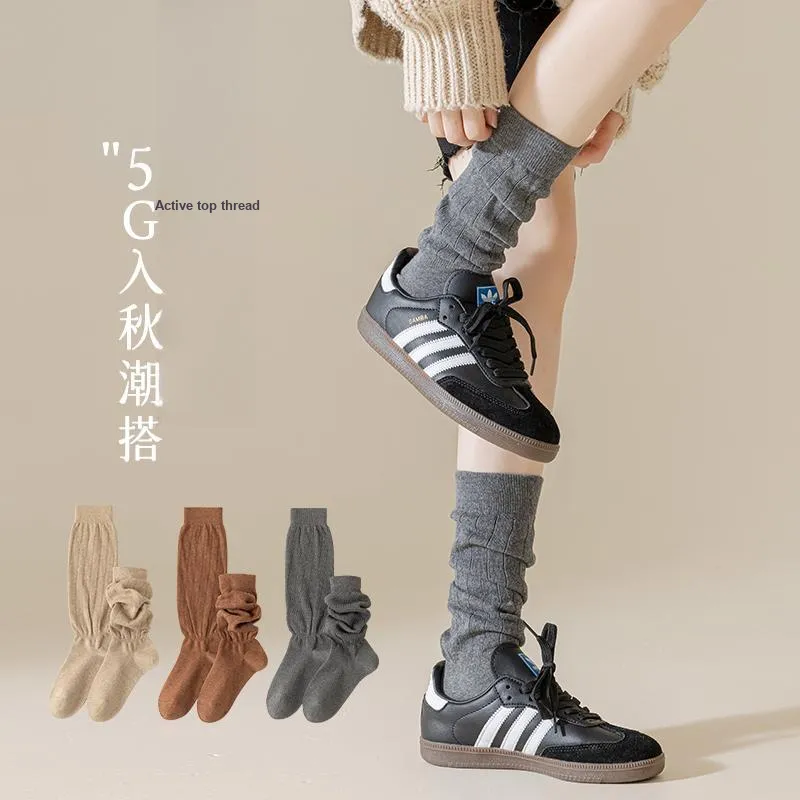 JIAZINI Mid Calf Socks Women's 3 Pack-11