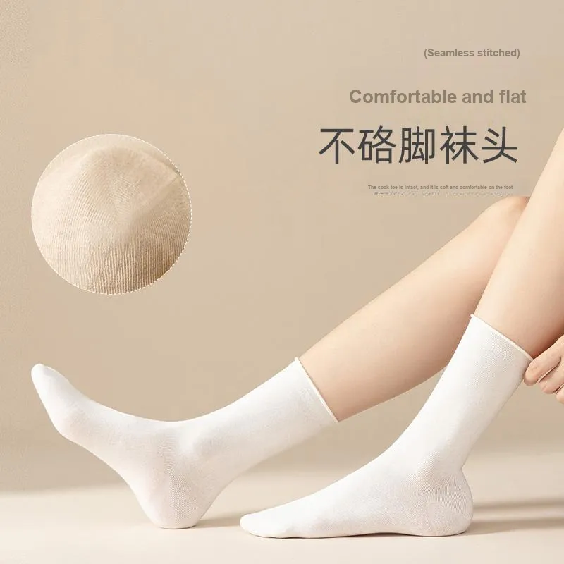 Lan Miao Mid Calf Socks Women's 10 Pack-12