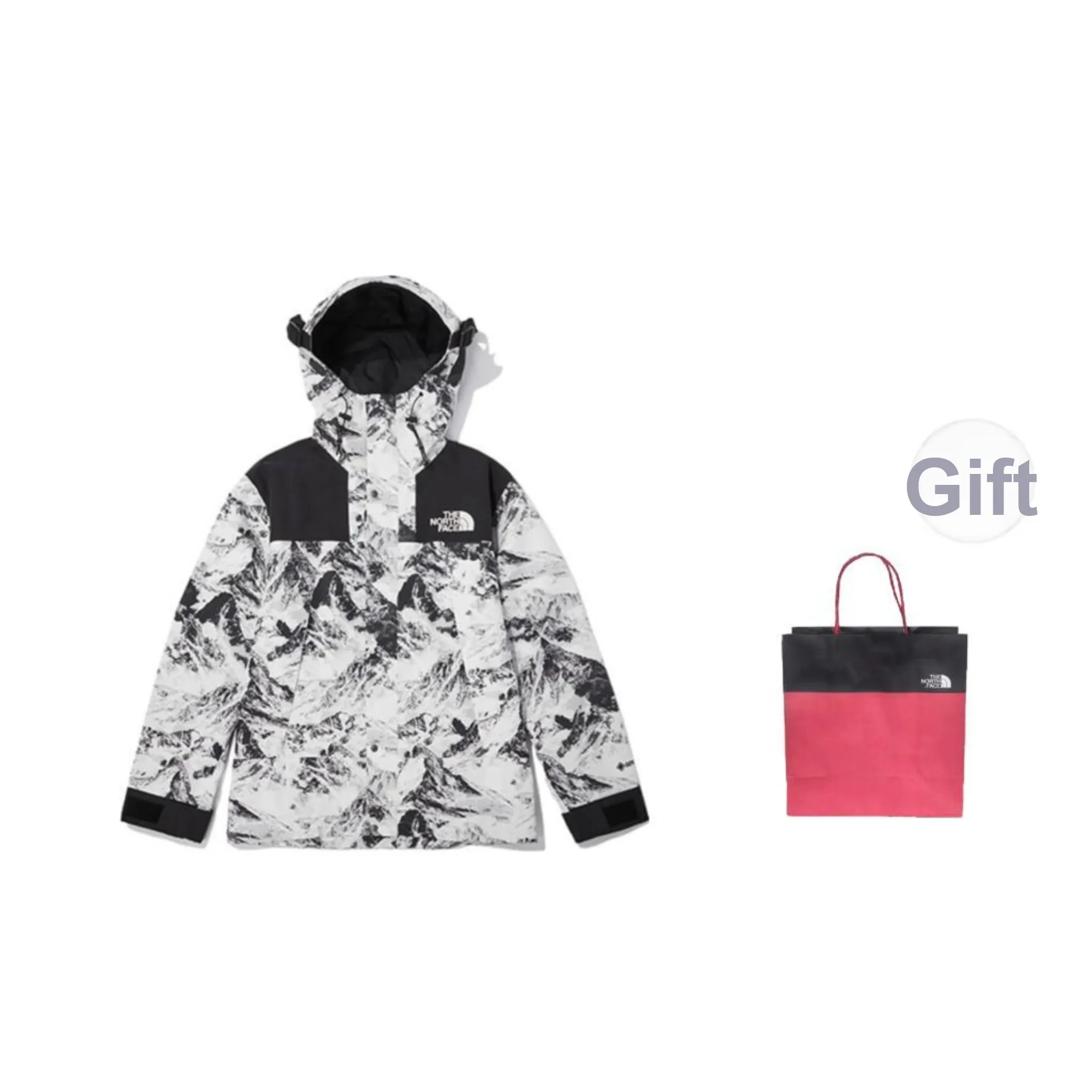 THE NORTH FACE 1990 Collection Windbreaker Jackets Unisex Snow Mountain White Shopping Bag Included