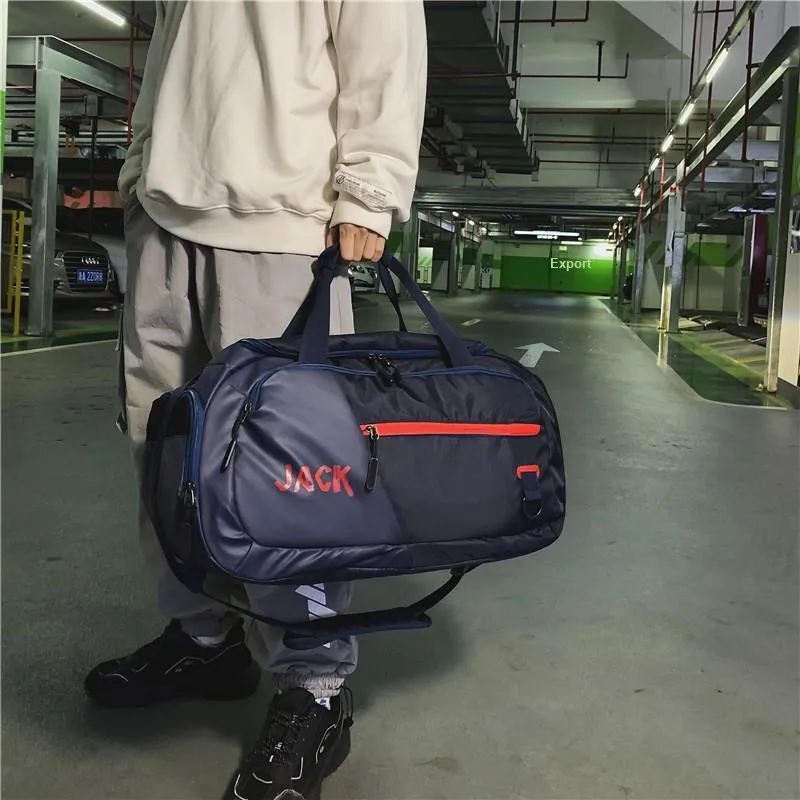 PULUWIRR Oxford Gym Bag Medium Size Unisex White, Black-22