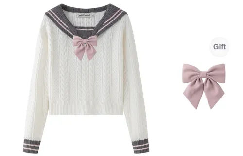 Tokyo Season Sweater Spring And Fall Women's White