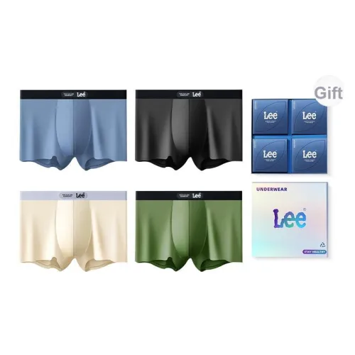 Lee совместный бренд модель нижнее белье подарочная коробка мужское 4 упаковки