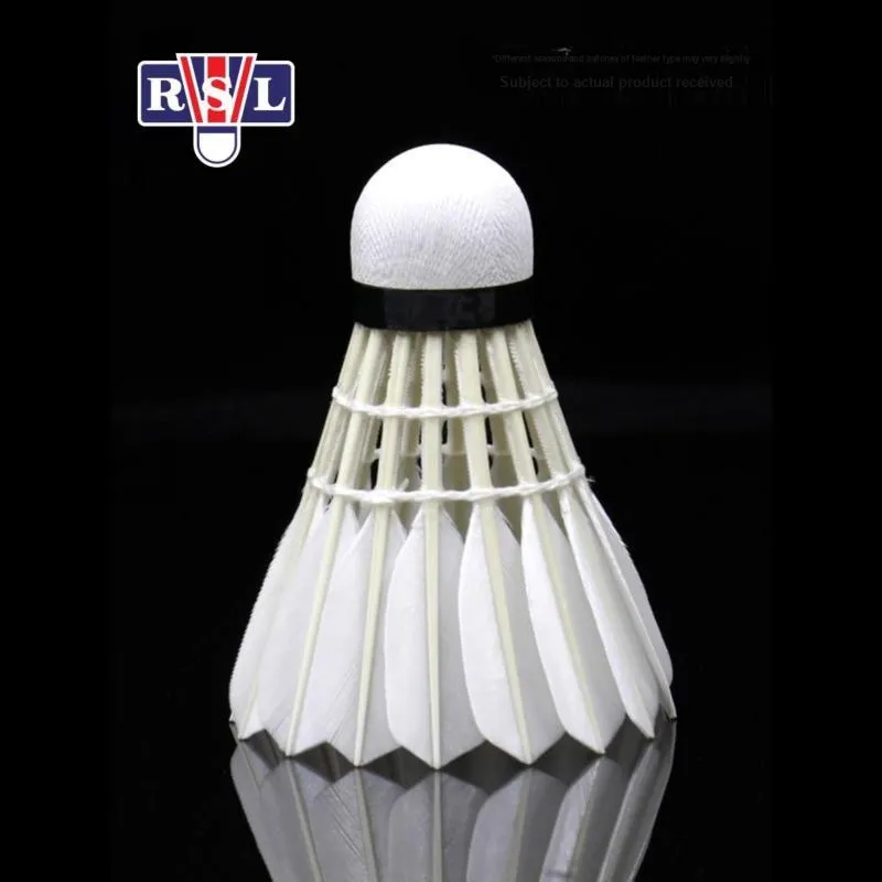 RSL Goose Feather Shuttlecock 12 Pack Goose Feather Shuttlecocks-3