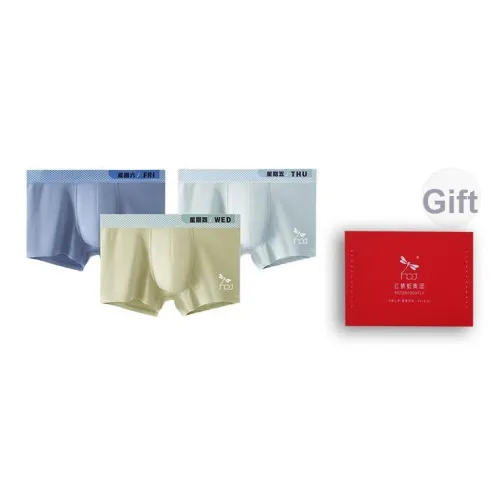 RED DRAGONFLY Хлопок Трусы Мужские 3 Пачки Подарочный Набор Коробка