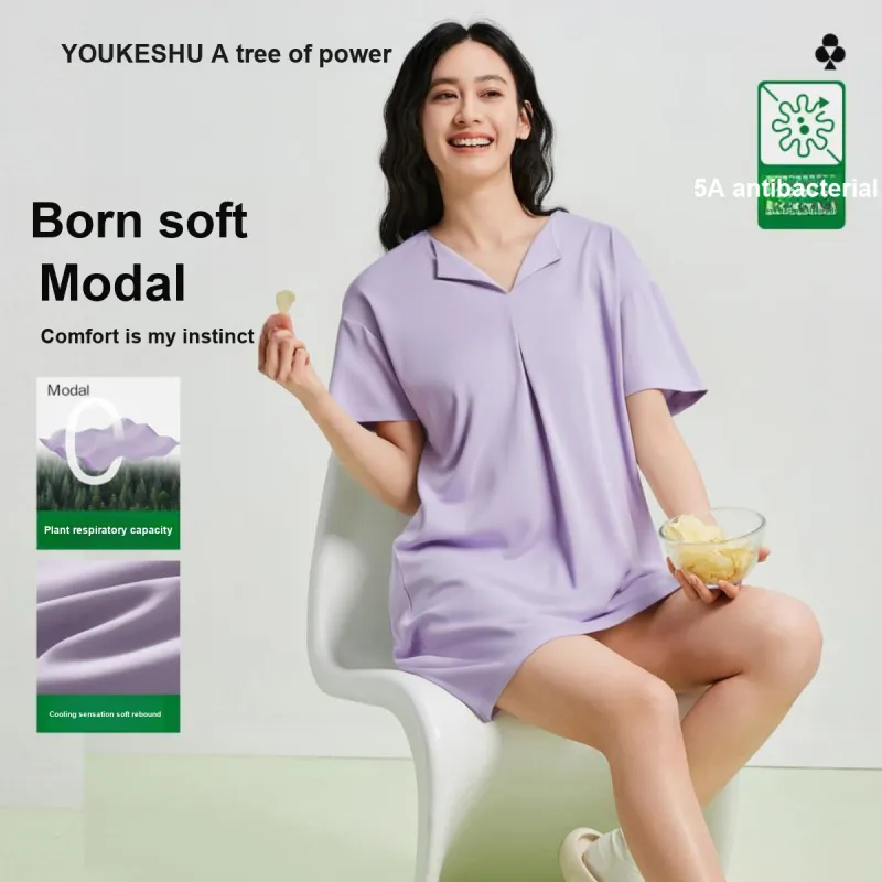 YOUKESHU Nightgown Women's Shopping Bag-7