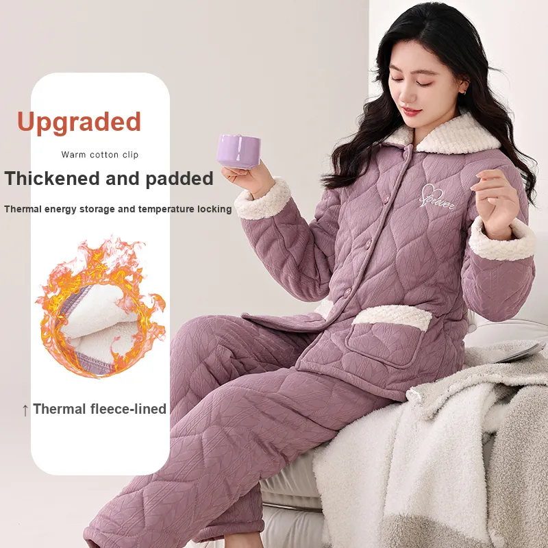 UAVAE Pajama Set Women's Image Color-4