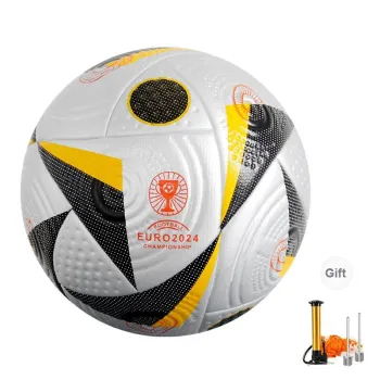 THREEHUAN Size 5 Ball Soccer PU Seamless Thermal bonding Unisex Black White Yellow