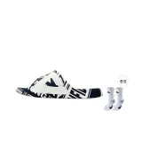 Black/All White+Gray Black Basketball Socks