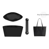 Charcoal Black City 33 Two-Piece Set[Super-Light Liner+Pressure-Relief Shoulder Strap Pad]