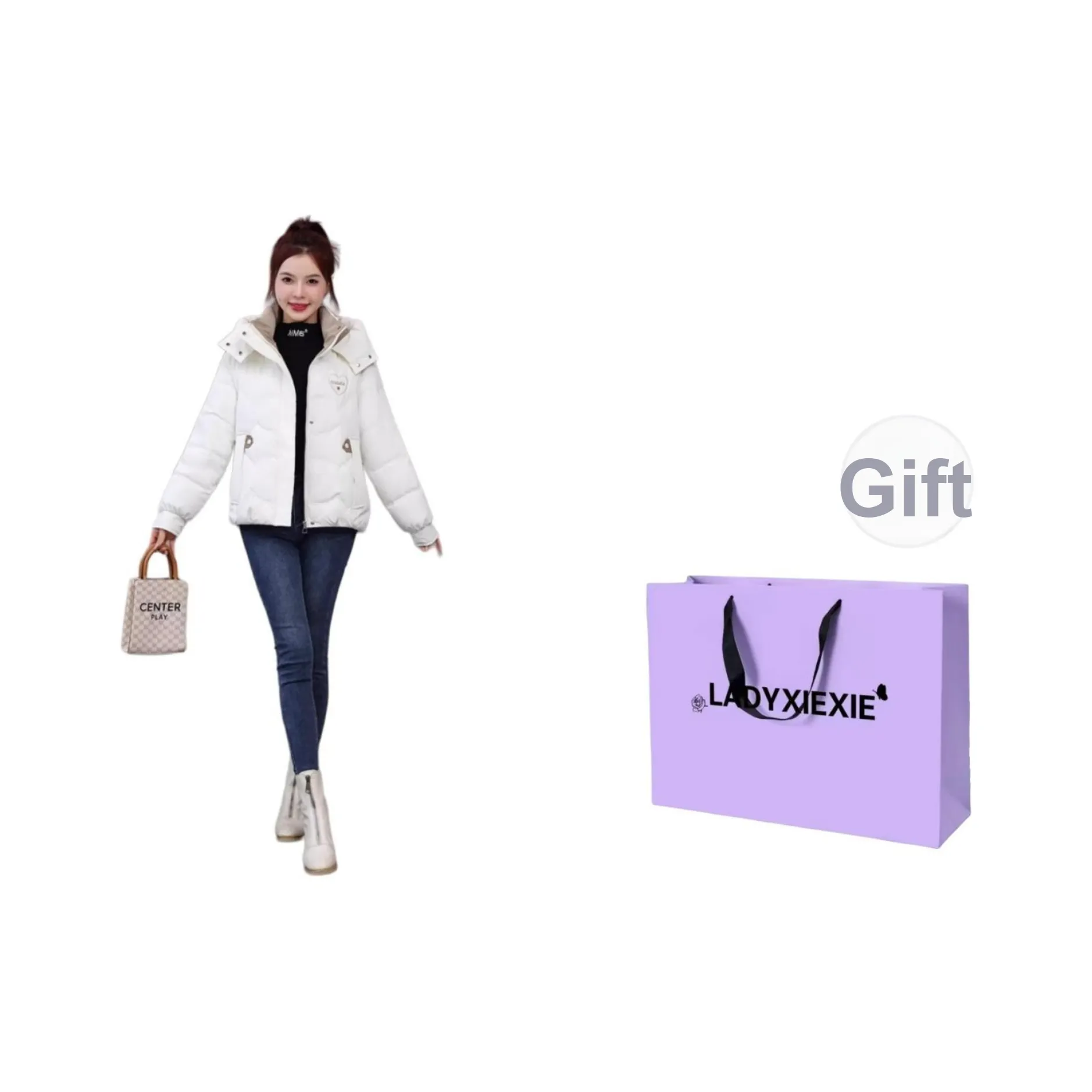 LADYXIEXIE Пуховик женский