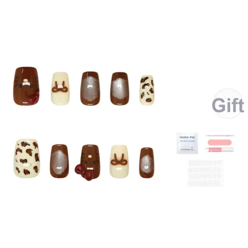 SEVERLAND False Nail Длинный Винтаж Кошачий глаз Мультяшный Бант Jump Цвет