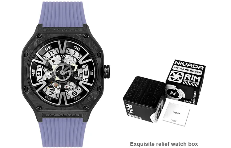 NIVADA Supercar Mechanical Movement Unisex Watch Black Dial N936200215122-4
