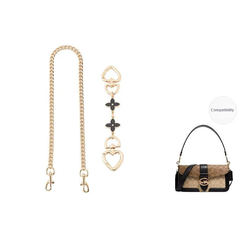 Gloya Metal Bag Accessory Women's Gold Tone-4