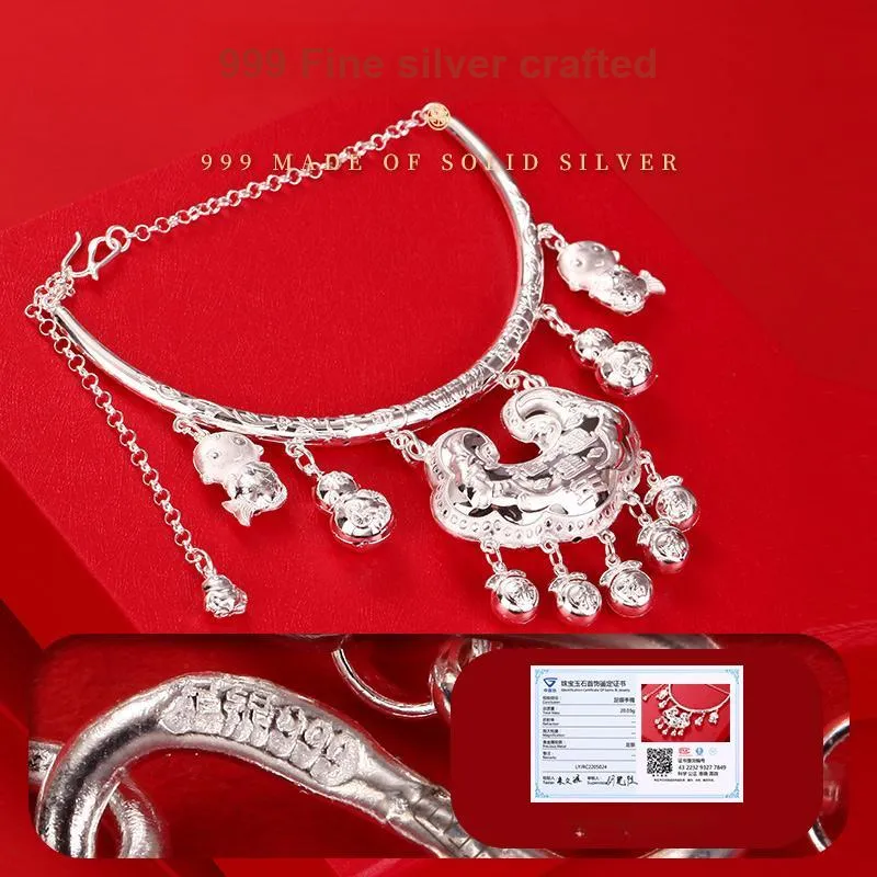 LAOYINJIANG 999 Fine Silver Pendants Kids'-4