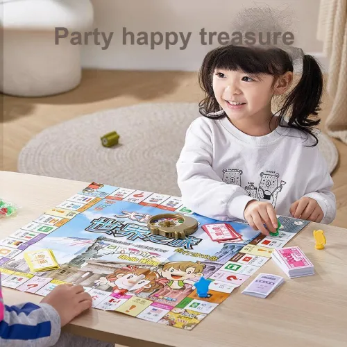 Happy Fish Monopoly  World Tour Large Game Board Games