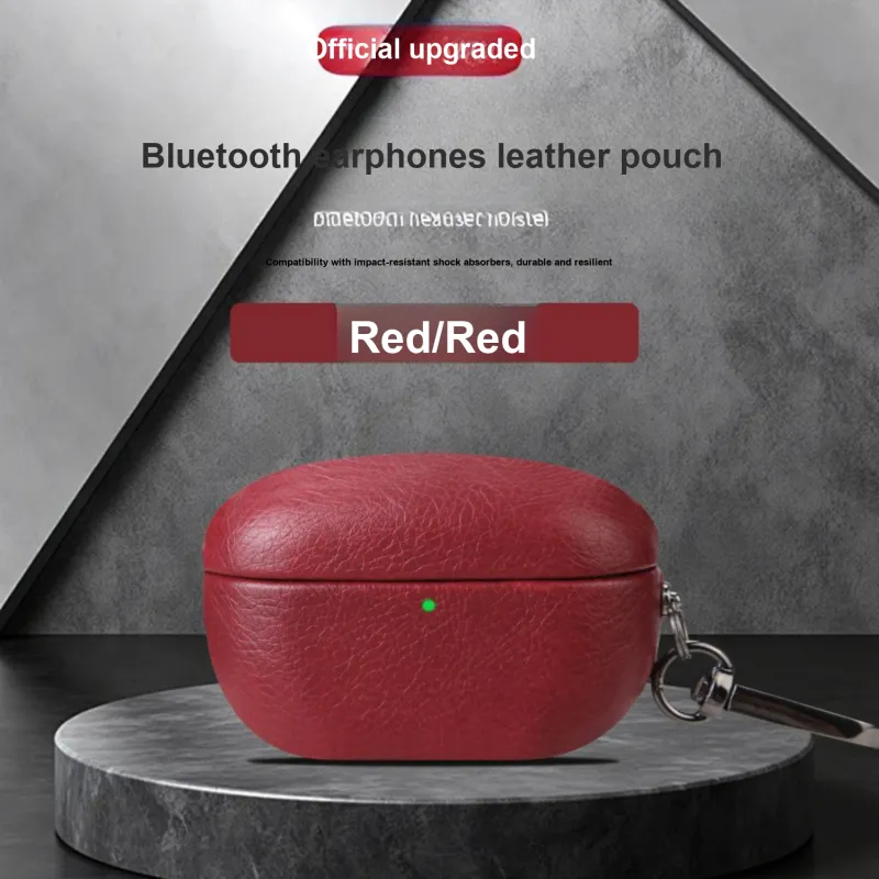 Antey Sony WF 1000XM5 High Quality Oil Resistant Leather Texture Impact Resistant Anti Loss Vintage Bag Headphone Cases-11