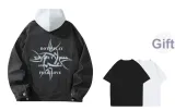 Black Gray Hooded (Comes with T-Shirt)