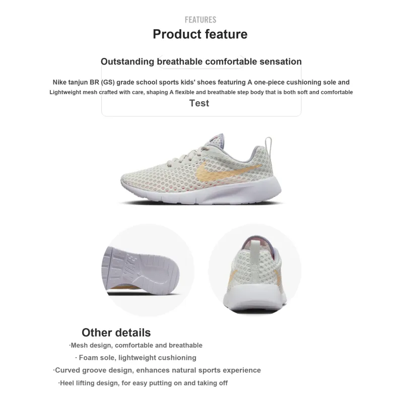 Nike Tanjun BR 'Light Grey Orange' GS-1