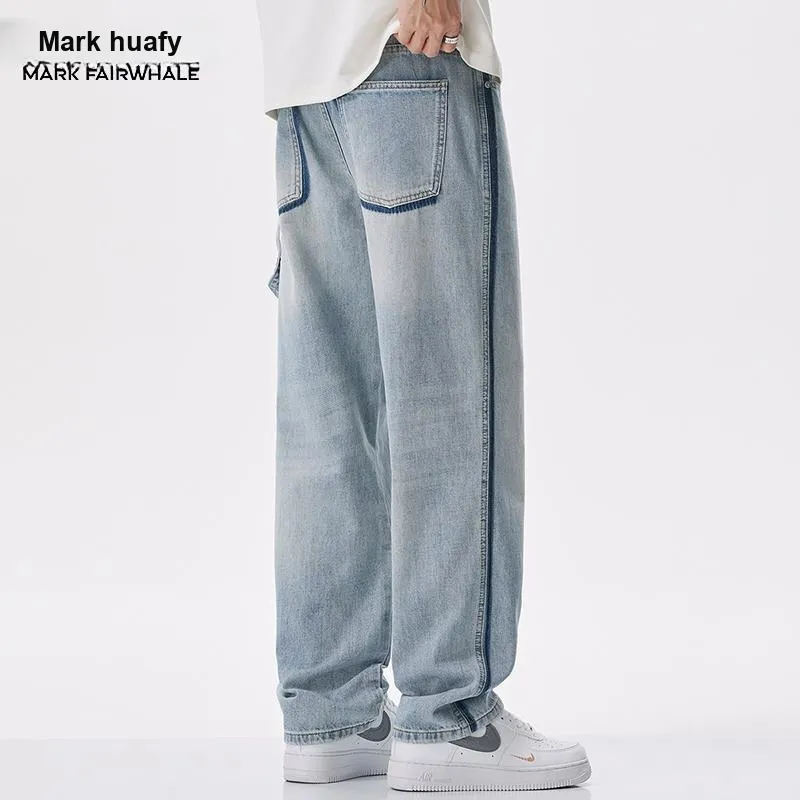 FAIRWHALE Jeans Unisex Light Blue-6