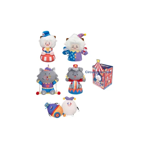 Playpoint Unlimited Счастливый Овца And Big Волк Circus Подвижный Плюшевый Слепые коробки Один Mystery Коробка Целая коробка 4 шт