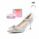 Rhinestone Bowknot Silver-[7.5cm Box Limited Edition+Limited Edition Crown]Y729