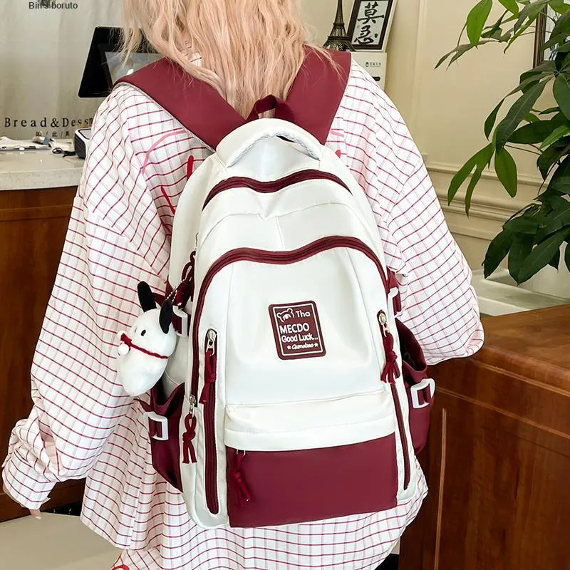 Vack Nylon Backpack Unisex Multicolor-9